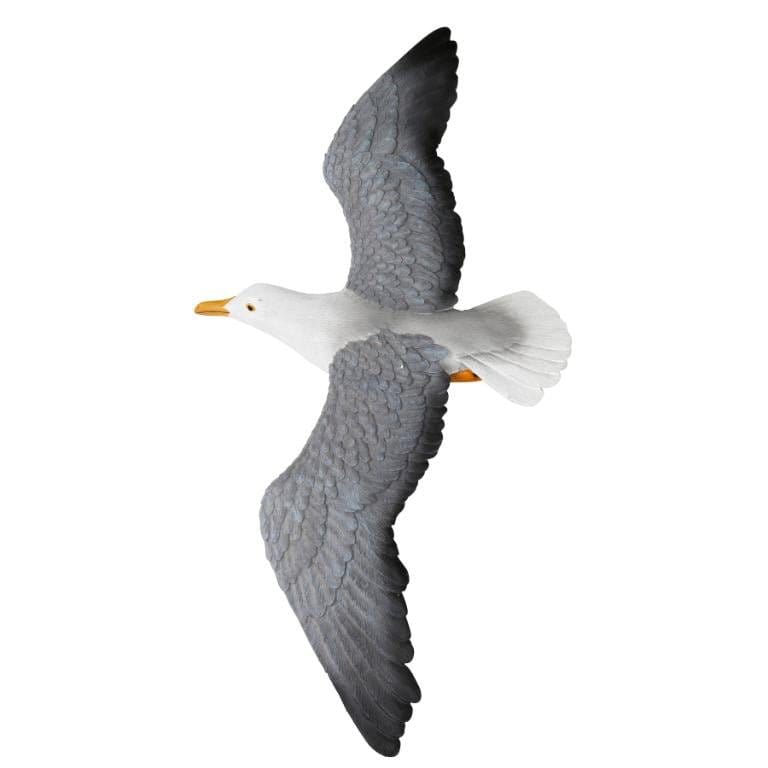 Dekorationsfugl, væghængt måge, stor str.